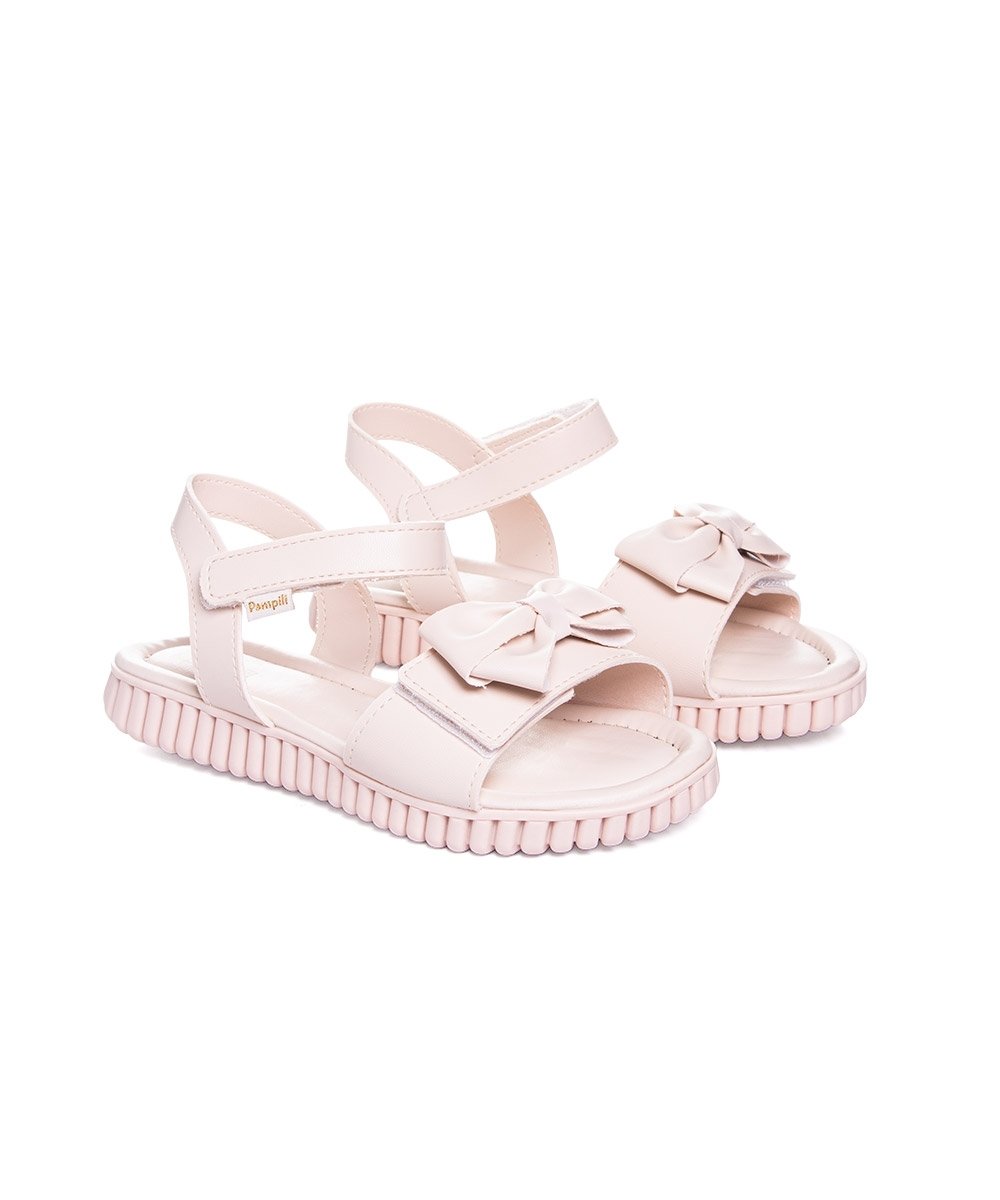 Sandália Infantil Pampili Candy Laço Nude Bege 3
