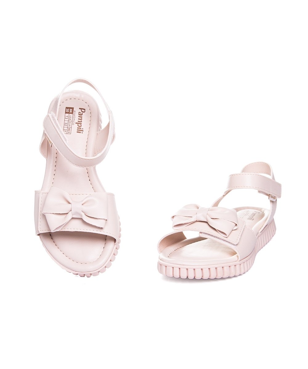 Sandália Infantil Pampili Candy Laço Nude Bege 4