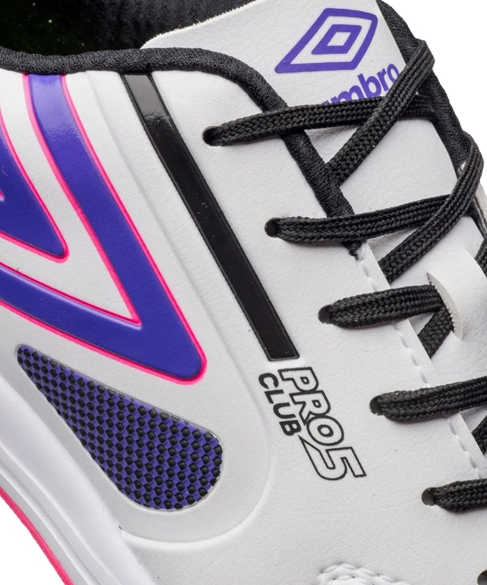 Chuteira Futsal Umbro Pro 5 Bump Club Branco Branco 4