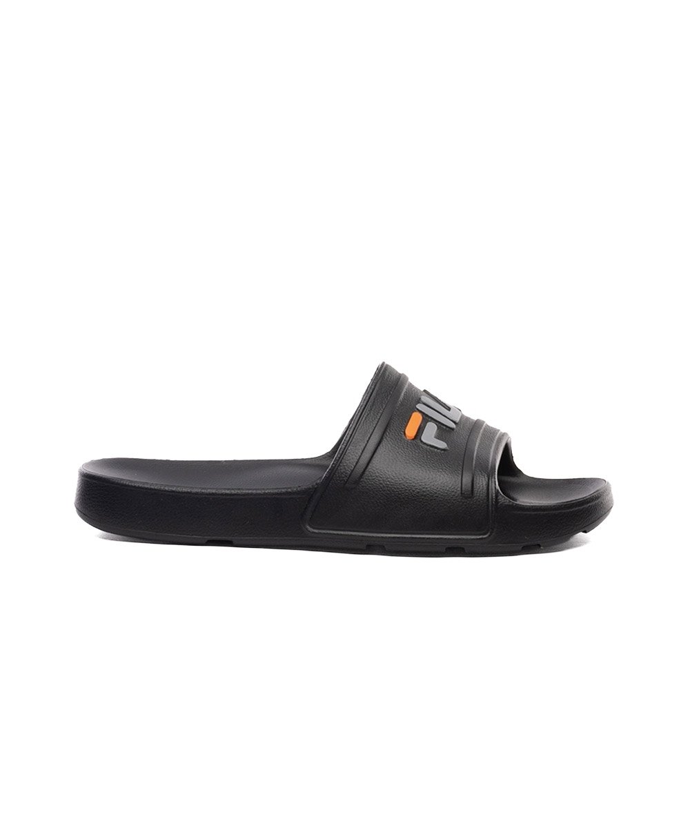 Chinelo Fila Sleek Slide F01sd00010 Preto/Laranja