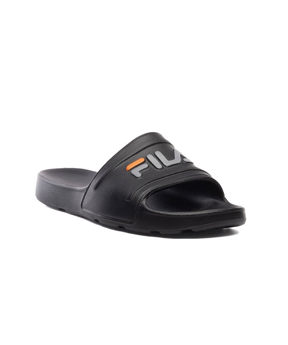 Chinelo Fila Sleek Slide F01sd00010 Preto/Laranja Preto 3