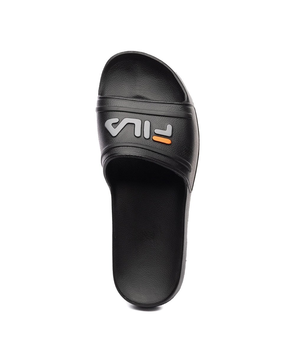 Chinelo Fila Sleek Slide F01sd00010 Preto/Laranja Preto 5