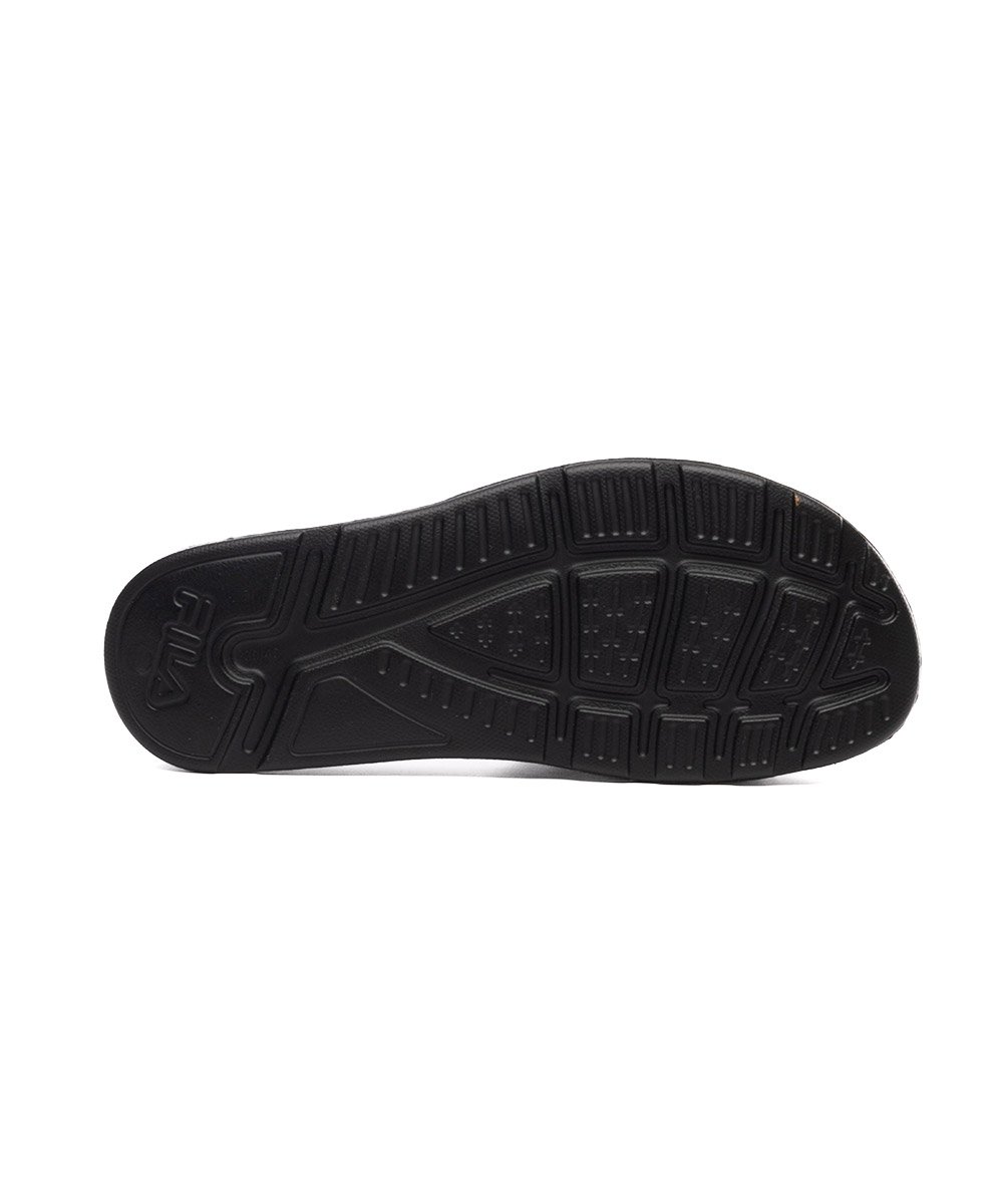 Chinelo Fila Sleek Slide F01sd00010 Preto/Laranja Preto 7