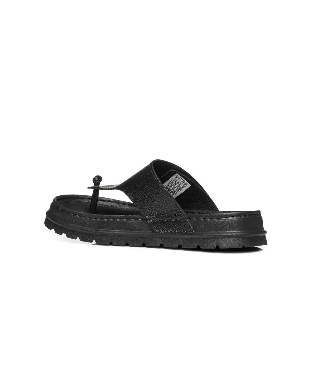 Chinelo Feminino Pegada Grace Couro. Preto Preto 4