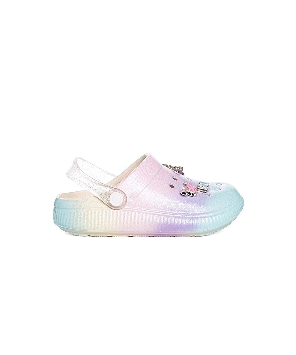 Sandália Babuche Molekinha Botons Tie Day Multicolor