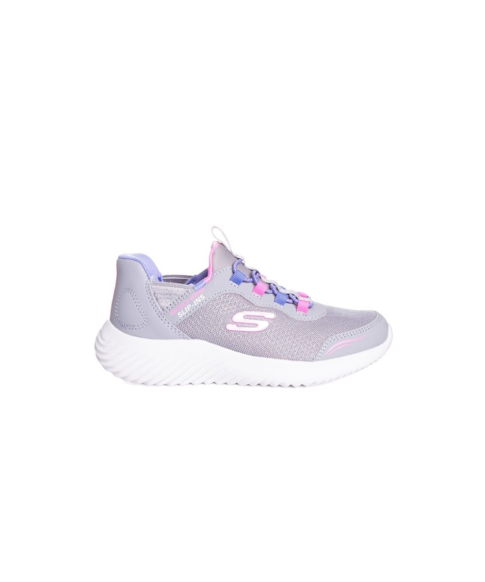 Tênis Infantil Skechers Calce Fácil Cinza