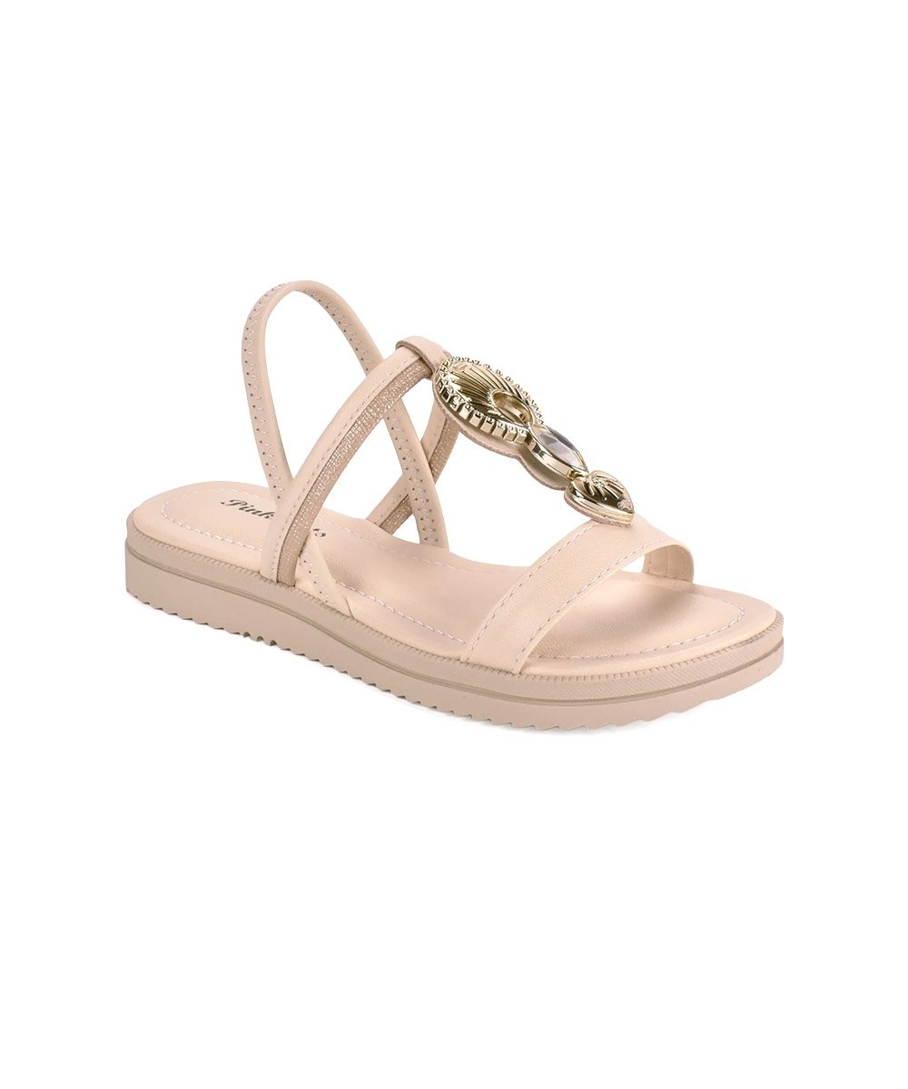 Sandália Pink Cats Infantil Flatform Bege Bege 3