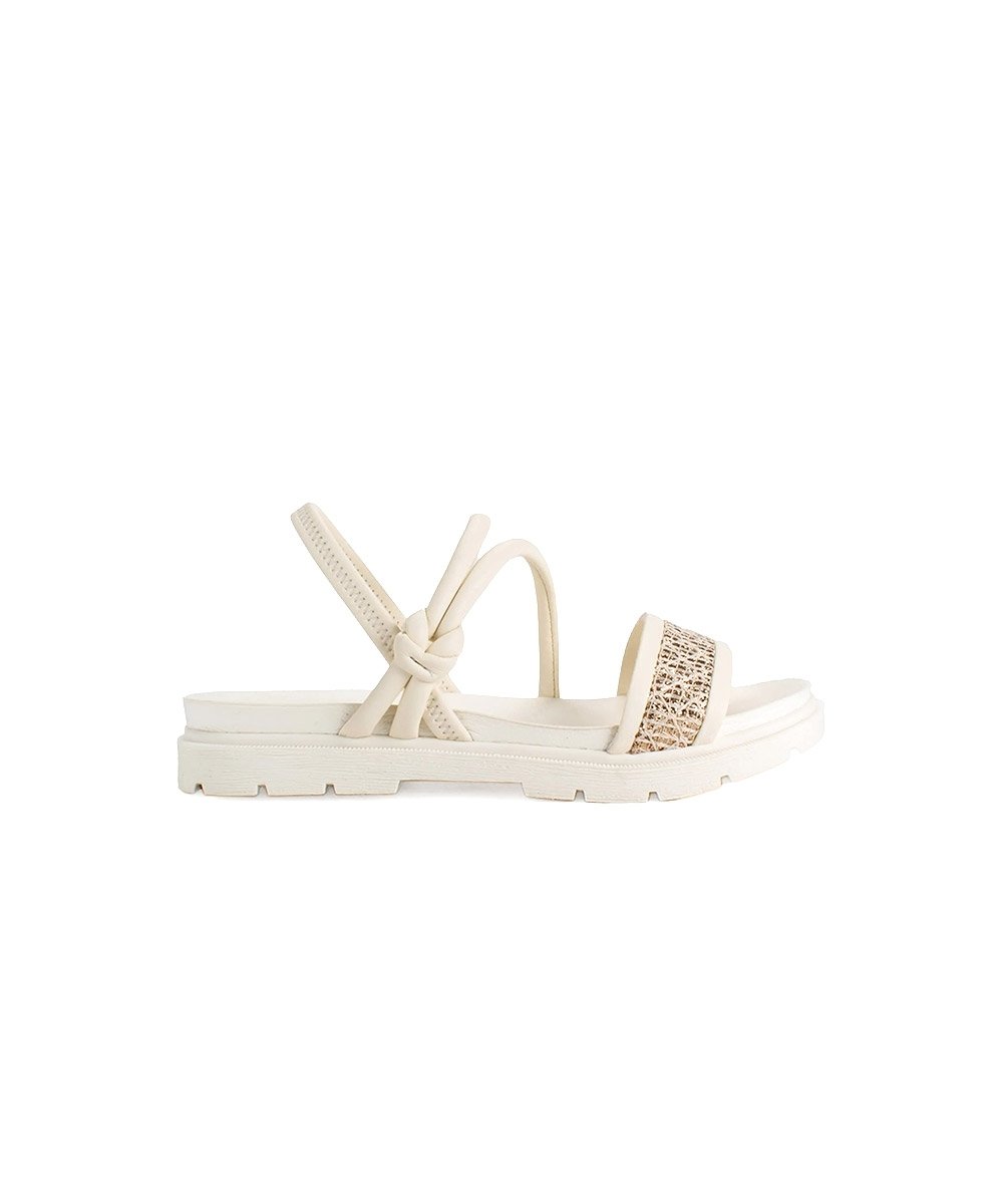 Sandália Infantil Pink Cats Flatform Creme