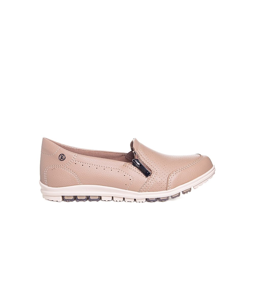 Tênis Feminino Kolosh Calce Fácil Slip On Capuccino