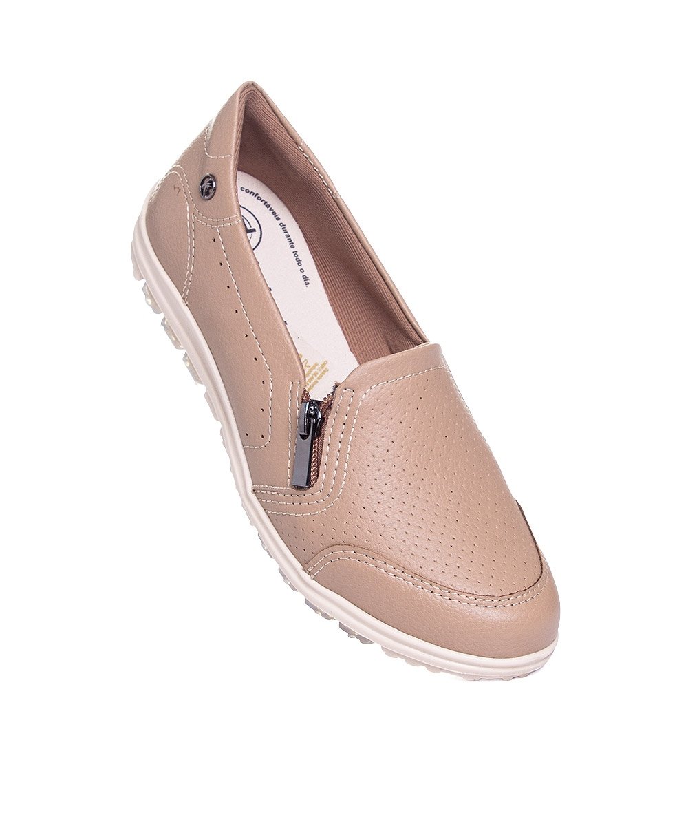 Tênis Feminino Kolosh Calce Fácil Slip On Capuccino Bege 2