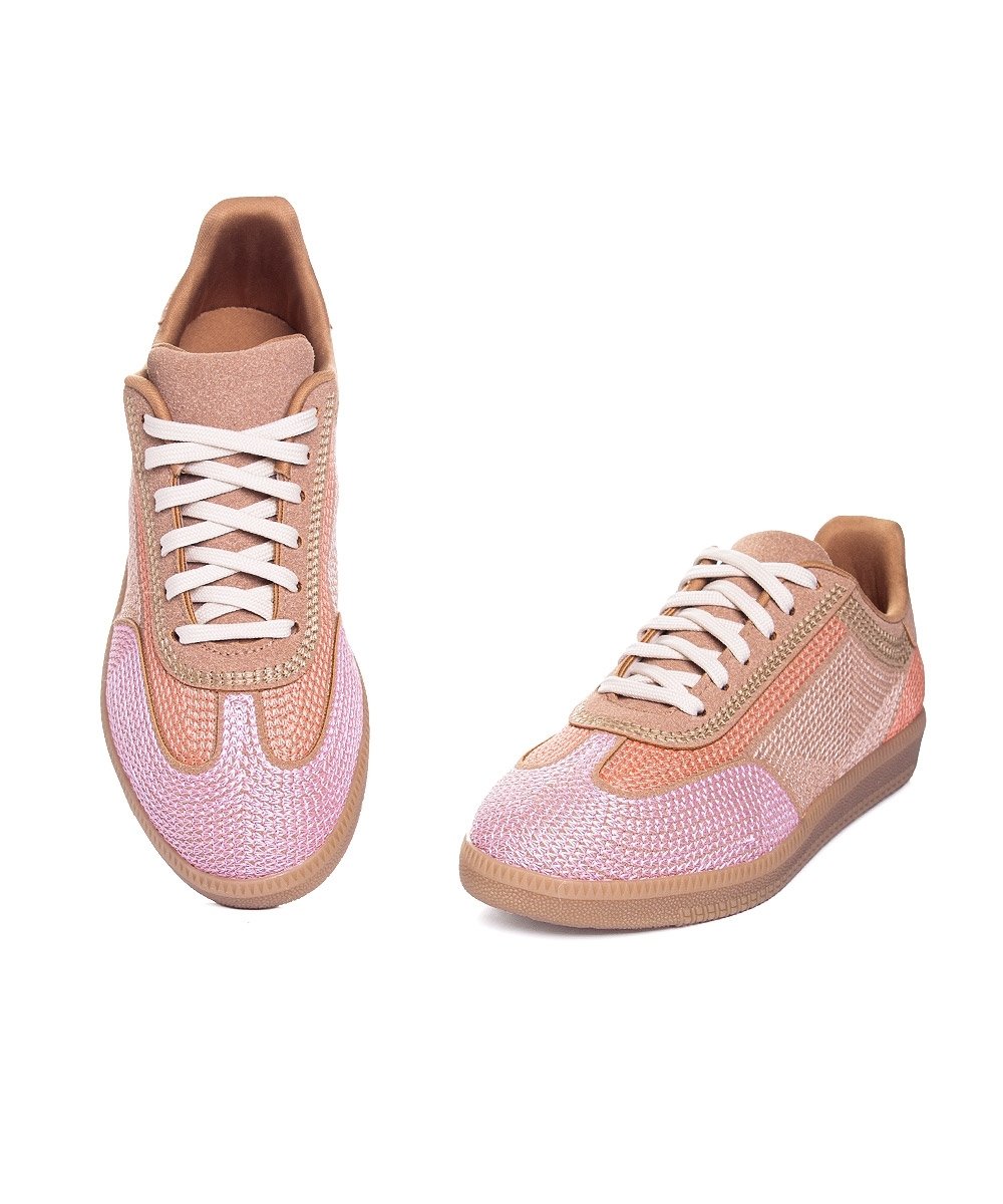 Tênis Feminino Valentina Sabine Bordado Multicolor Rosa 4