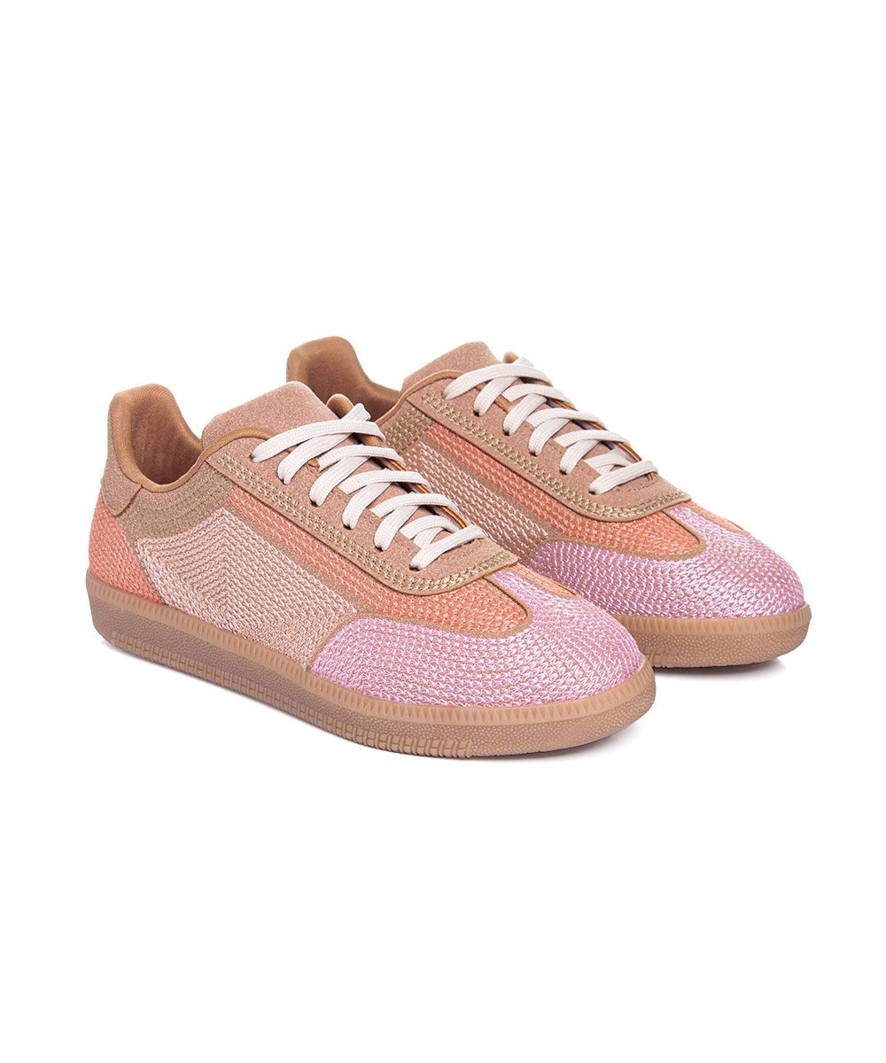 Tênis Feminino Valentina Sabine Bordado Multicolor Rosa 3