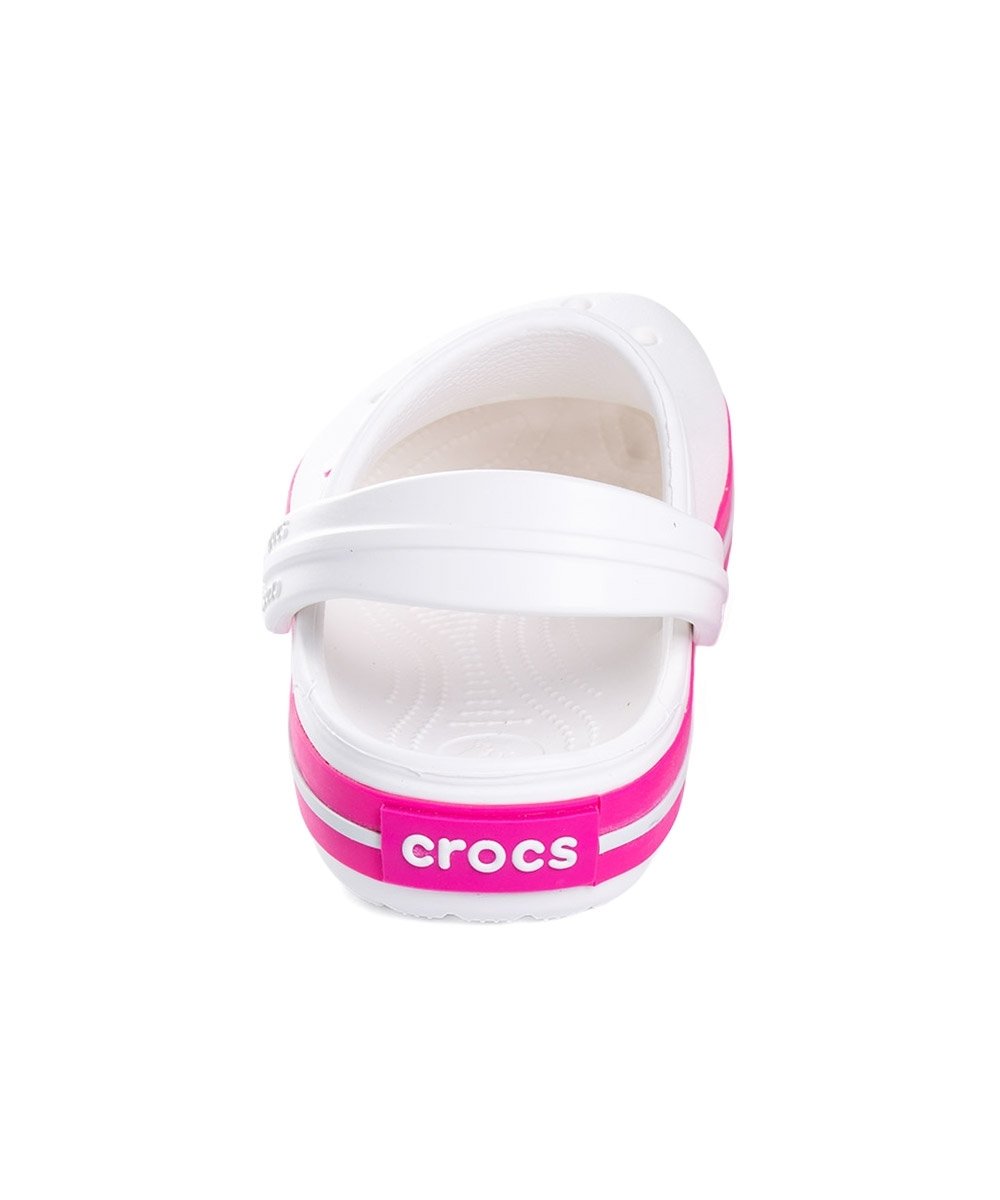 Crocs Sandália Infantil Crocband Branco/Rosa Branco 3