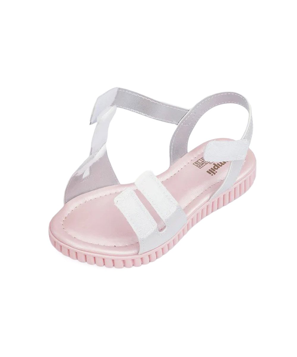 Sandália Infantil Pampili Candy Paetê Branco Branco 3
