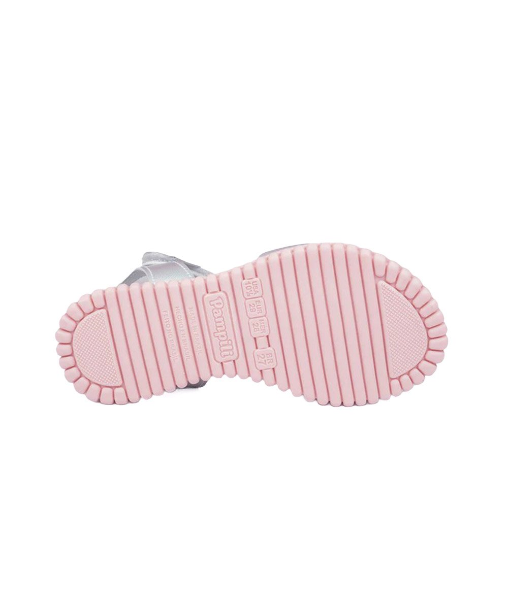 Sandália Infantil Pampili Candy Paetê Branco Branco 4