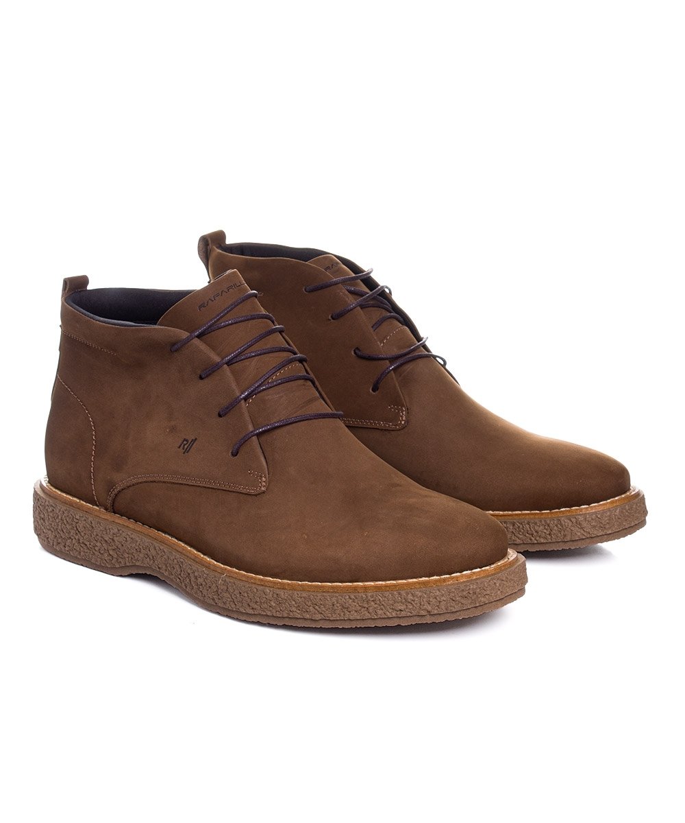 Bota Masculina Rafarillo Chelsea Couro Taupy Marrom 3