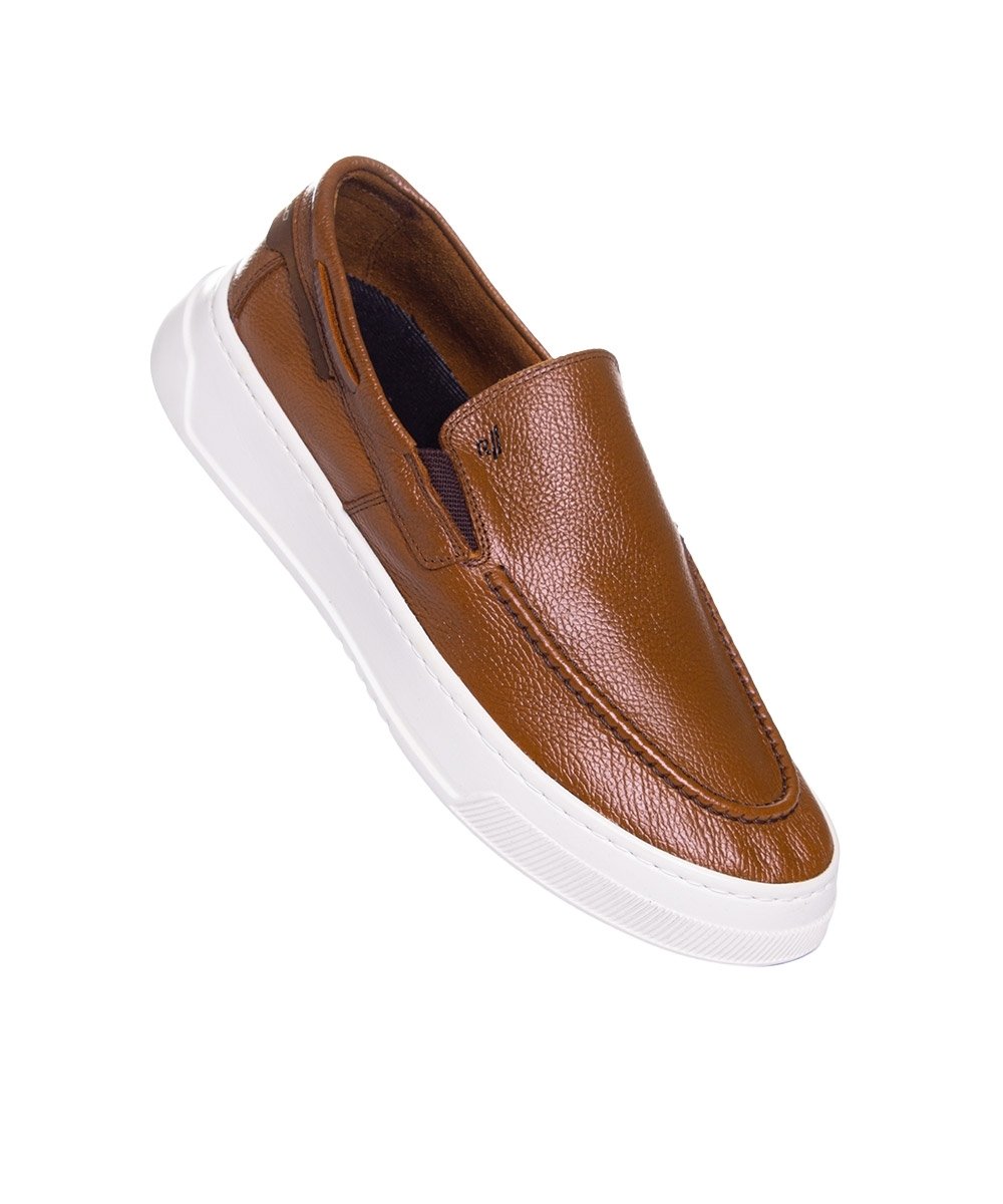 Sapatenis Rafarillo Max Light Couro Tan Marrom 2