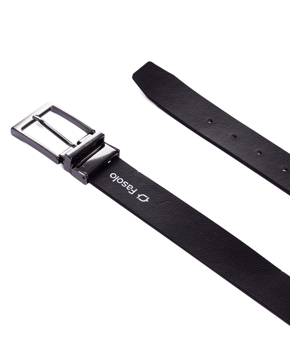 Cinto Dupla Face Fasolo Couro Preto/Caramelo Marrom 3