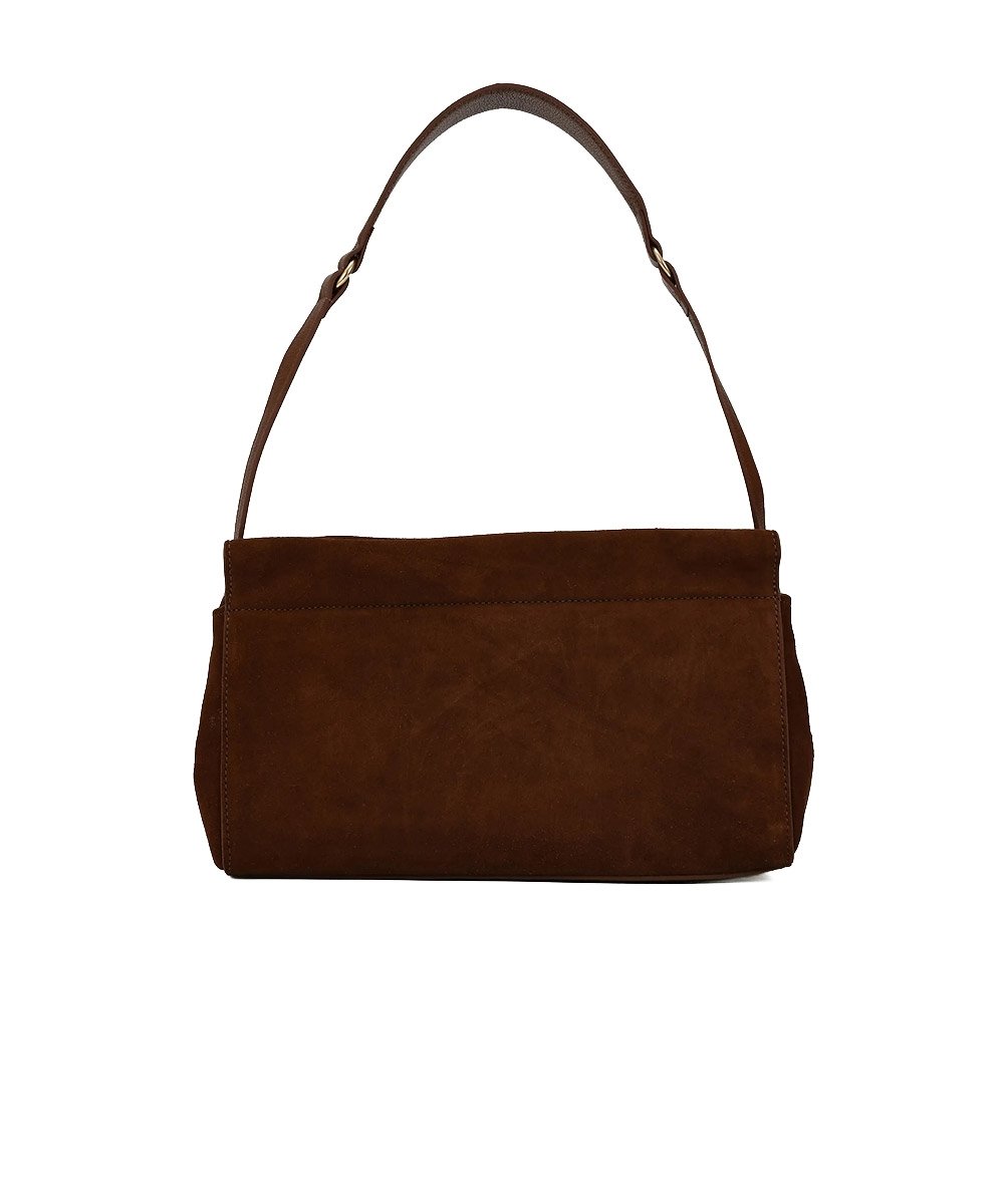 Bolsa Baguete Loucos E Santos Grande Couro Cacau Marrom 4