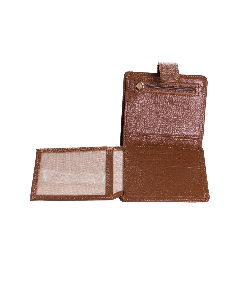 Carteira Feminina Couribi Couro 2025 Caramelo Marrom 4