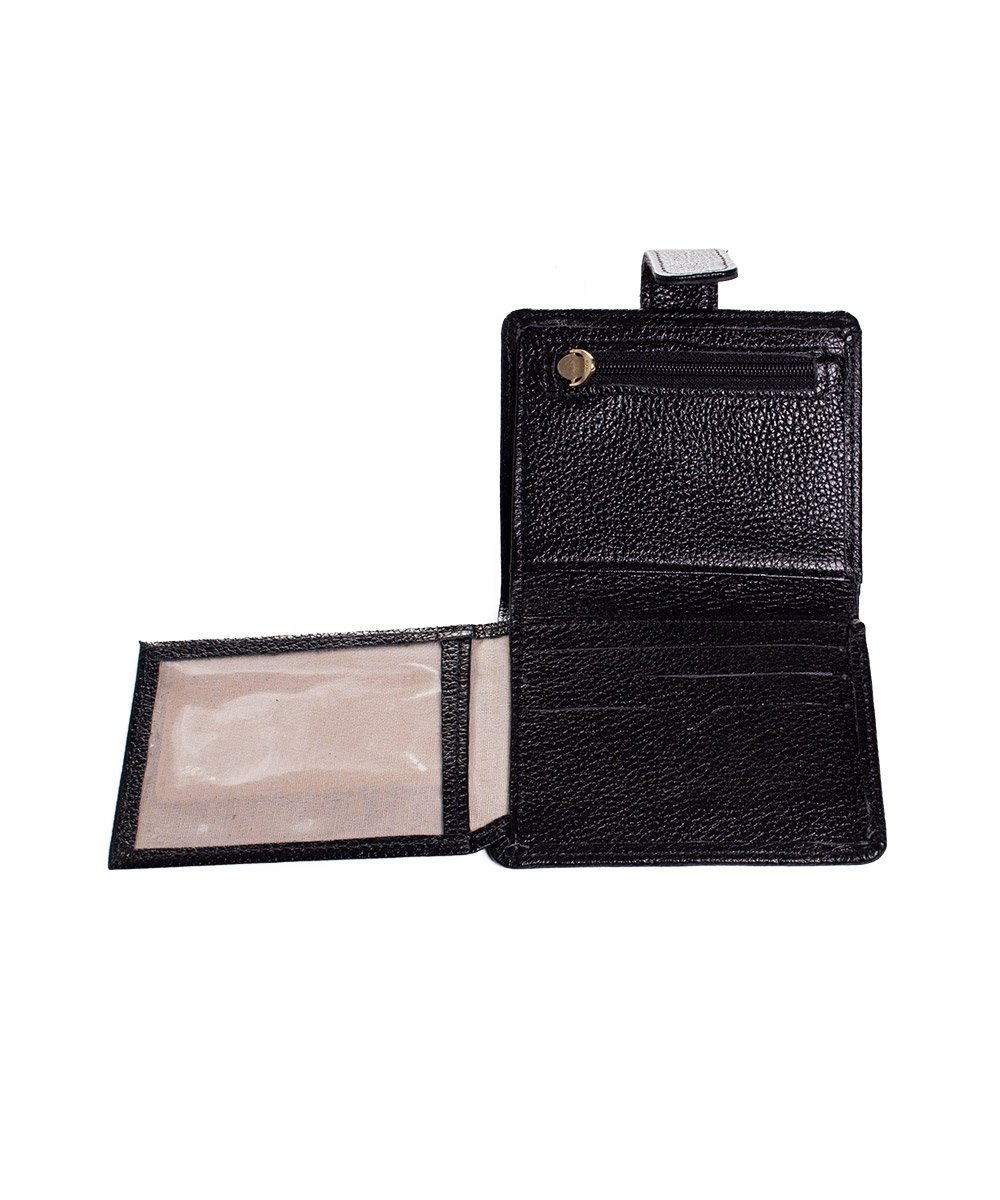 Carteira Feminina Couribi Couro 2025 Preto Preto 4