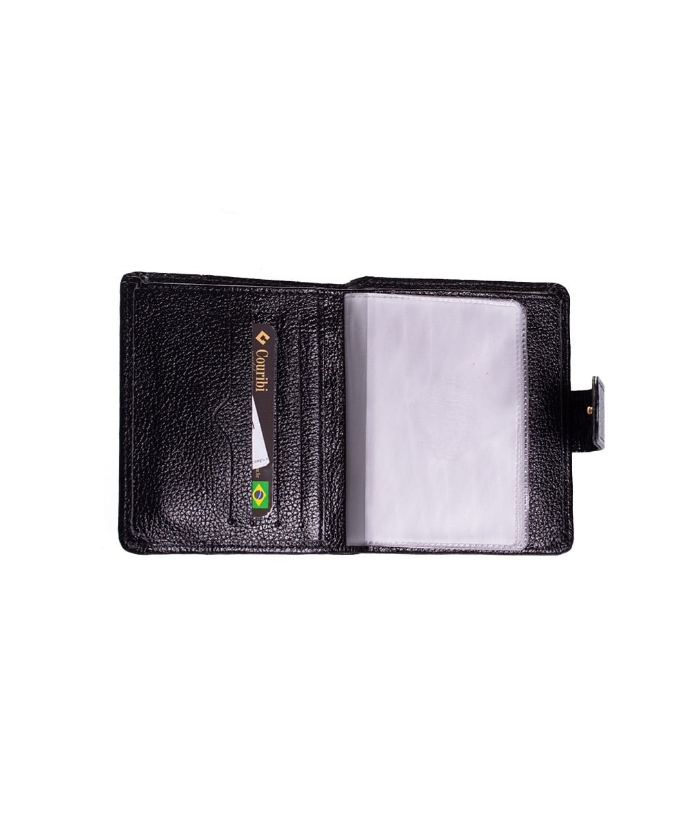 Carteira Feminina Couribi Couro Preto Preto 3