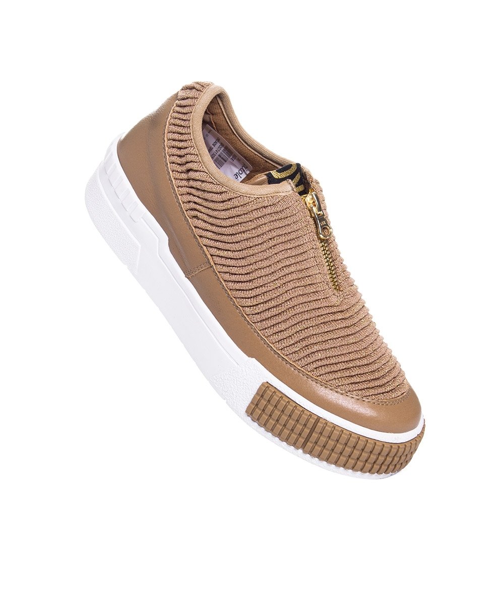 Tênis Feminino Orcade Slip On Bege Bege 2