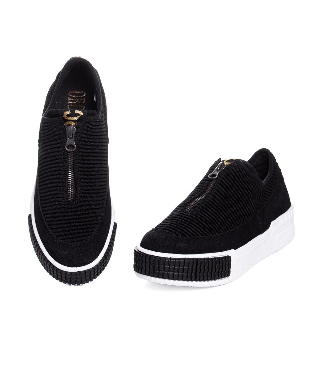 Tênis Feminino Orcade Slip On Preto Preto 4