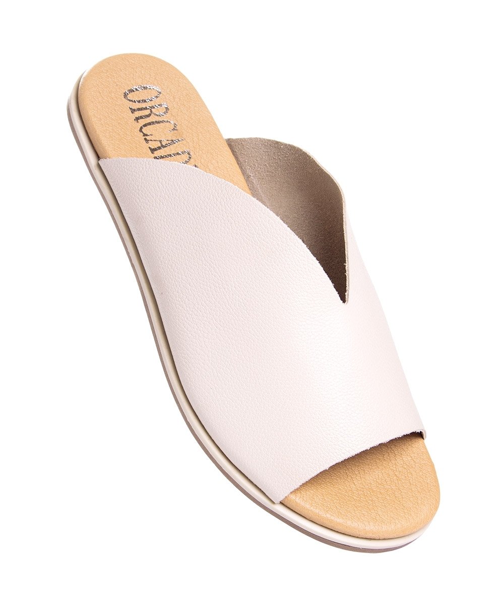 Sandália Orcade Comfy Roma Couro Off White Branco 2