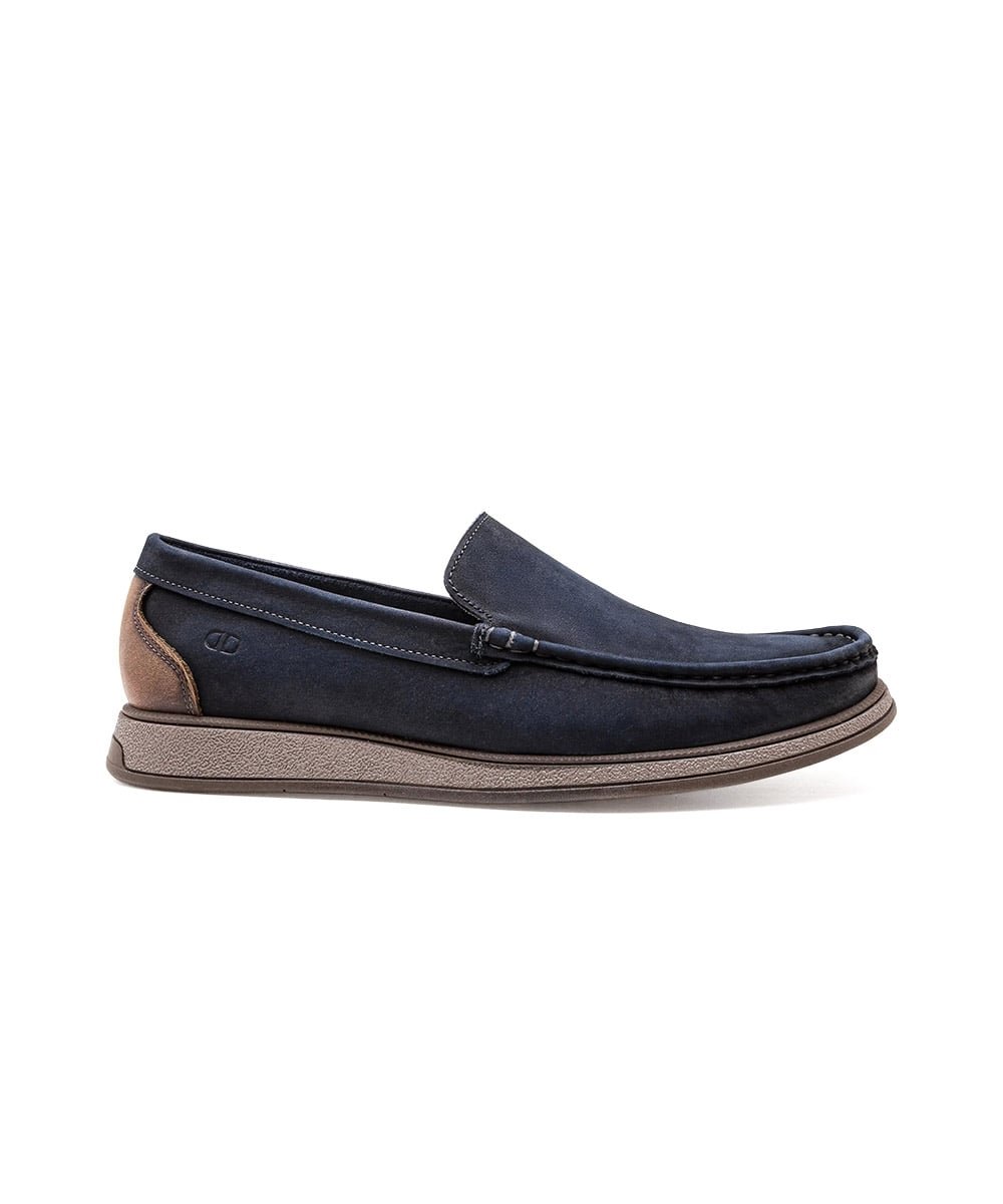 Mocassim Masculino Democrata Nash Couro Marinho