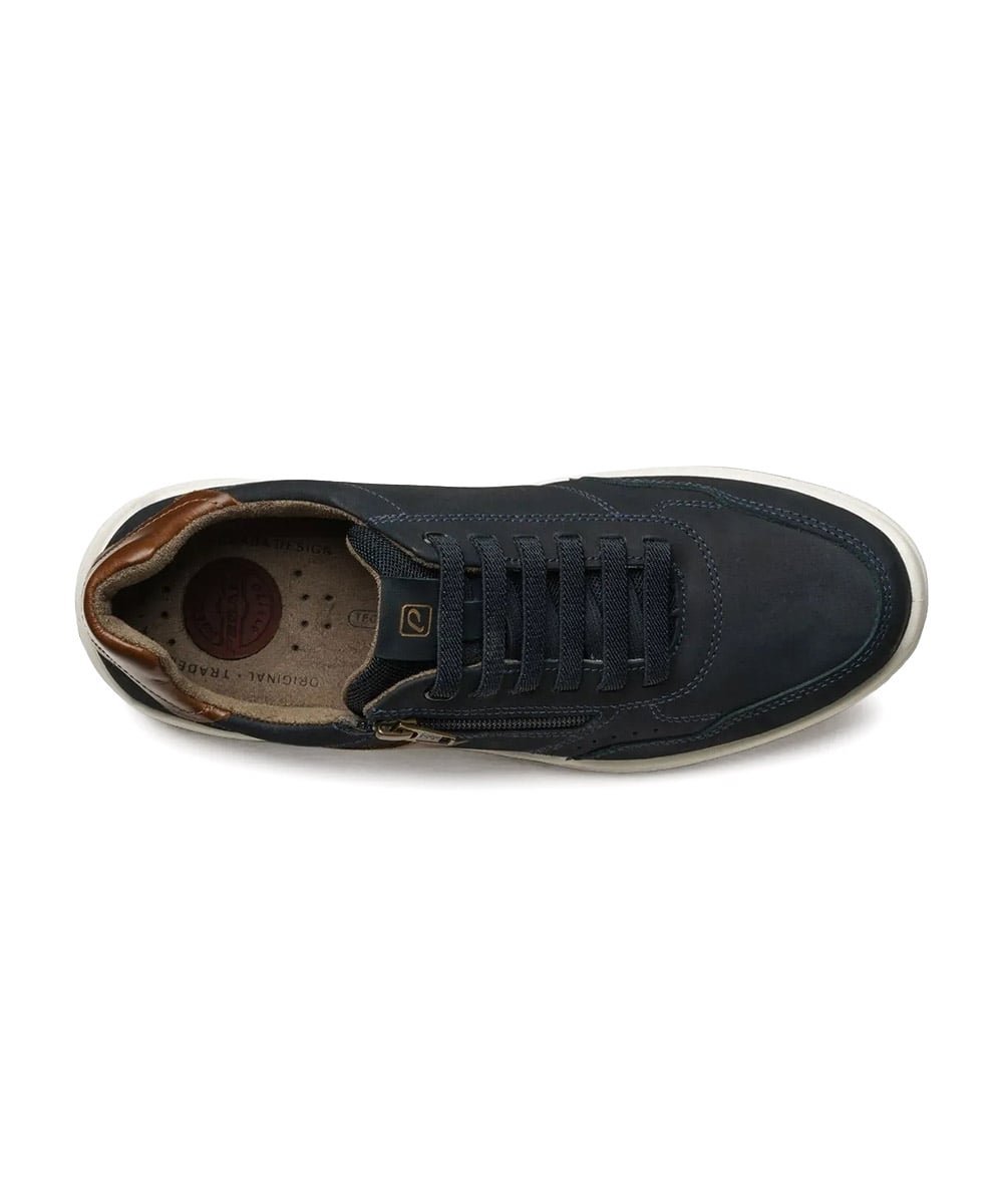 Sapatênis Masculino Pegada Amortech Couro Marinho Azul Marinho 4