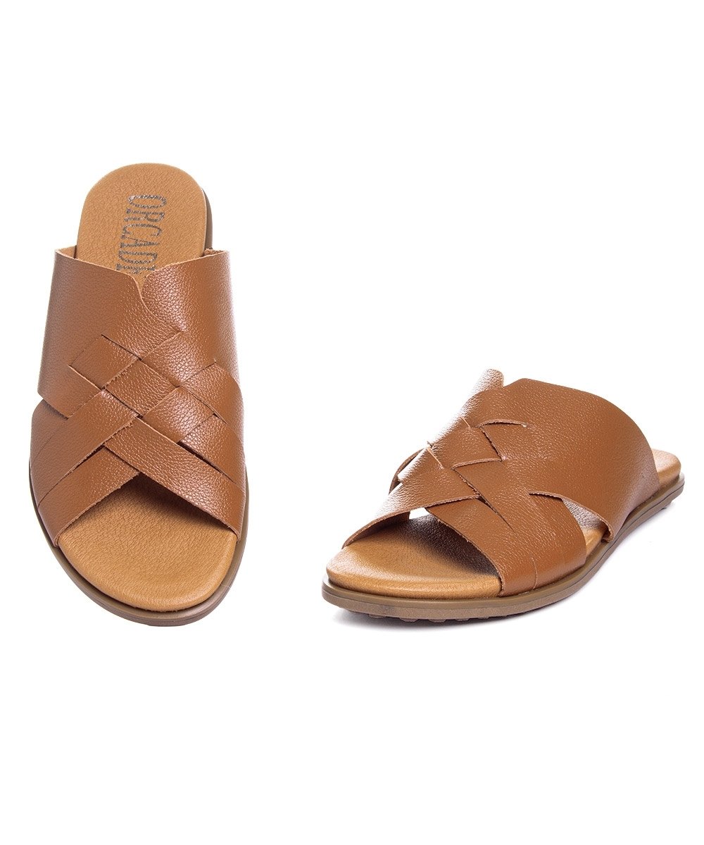 Tamanco Orcade Roma Trançada Couro Tostado Marrom 5