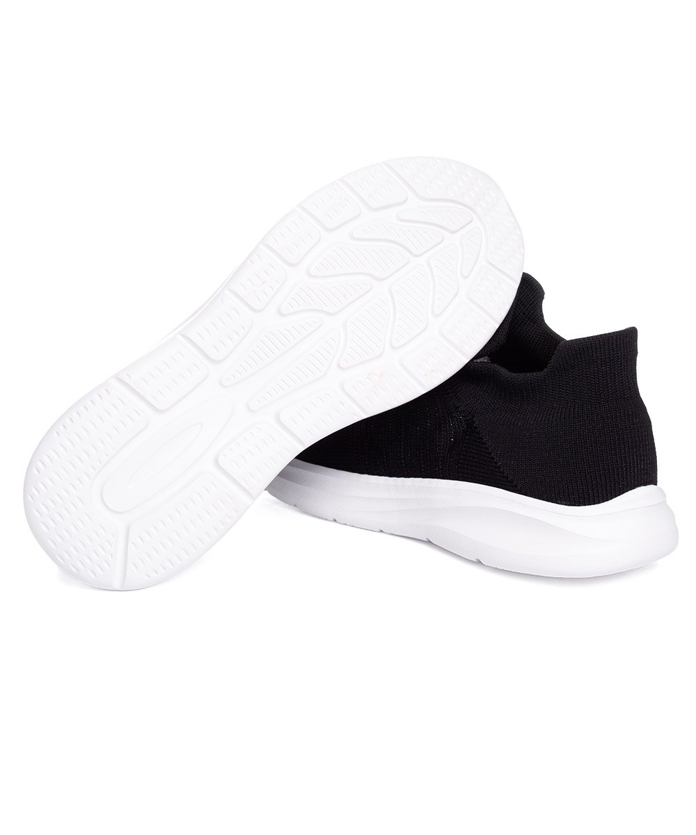 Tênis Feminino Giulia Domna Knit Preto Preto 5