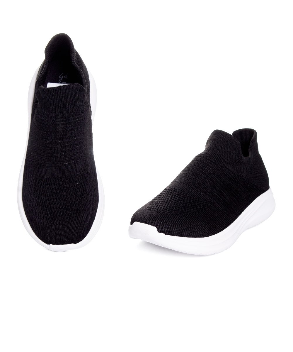 Tênis Feminino Giulia Domna Knit Preto Preto 4