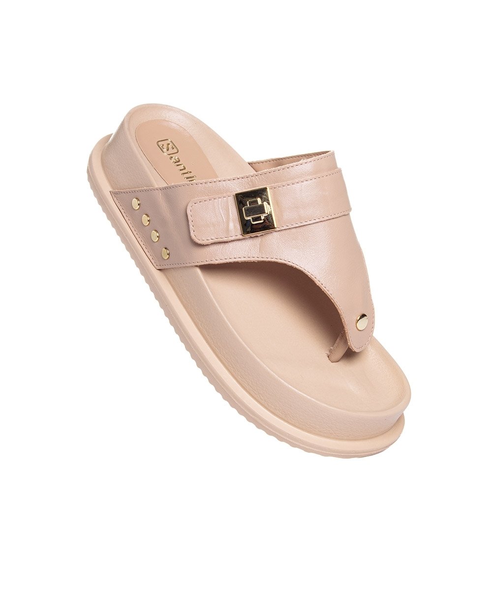 Tamanco Santinelli Duquesa Eva Nude Bege 2