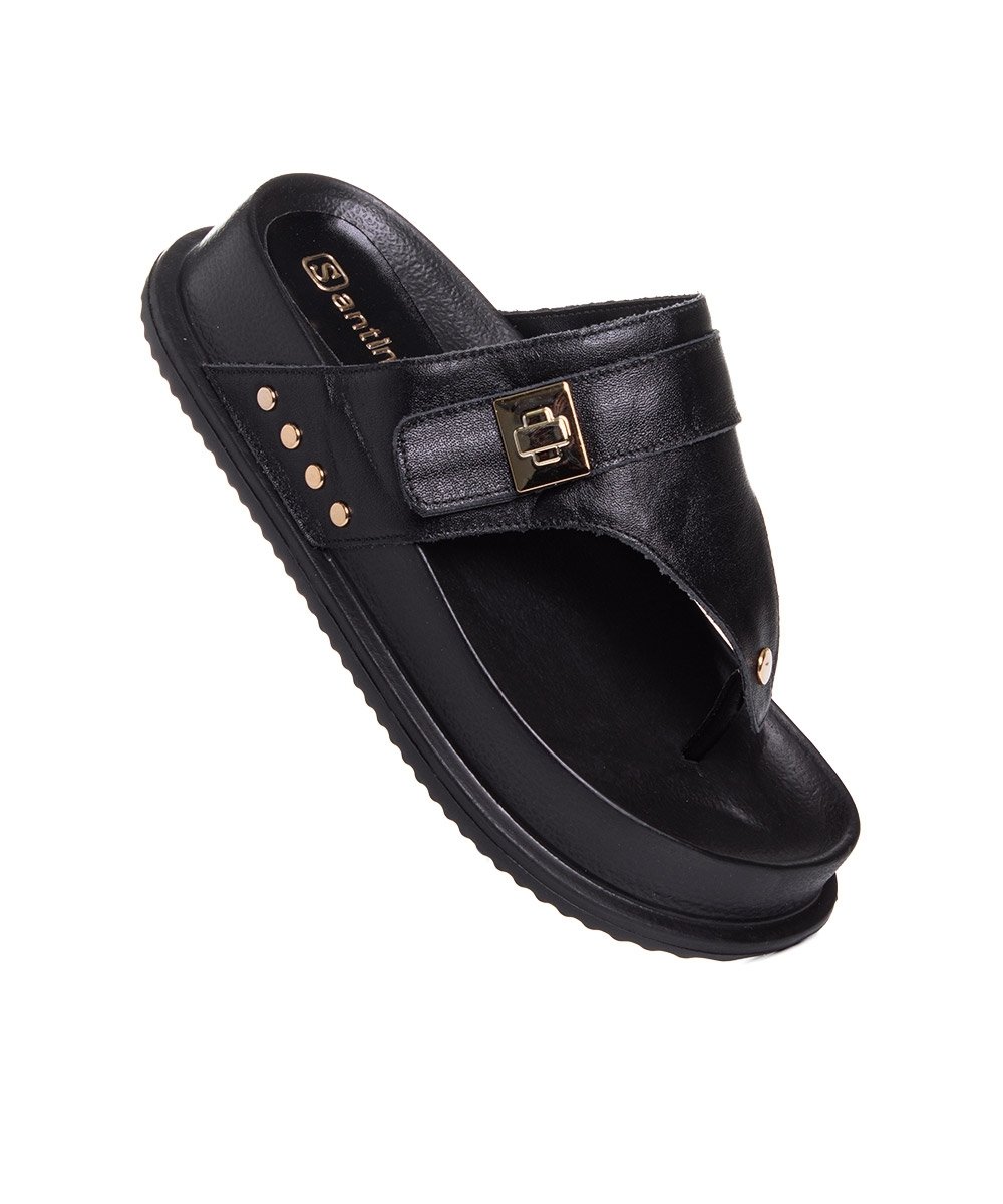 Tamanco Santinelli Duquesa Eva Preto Preto 2