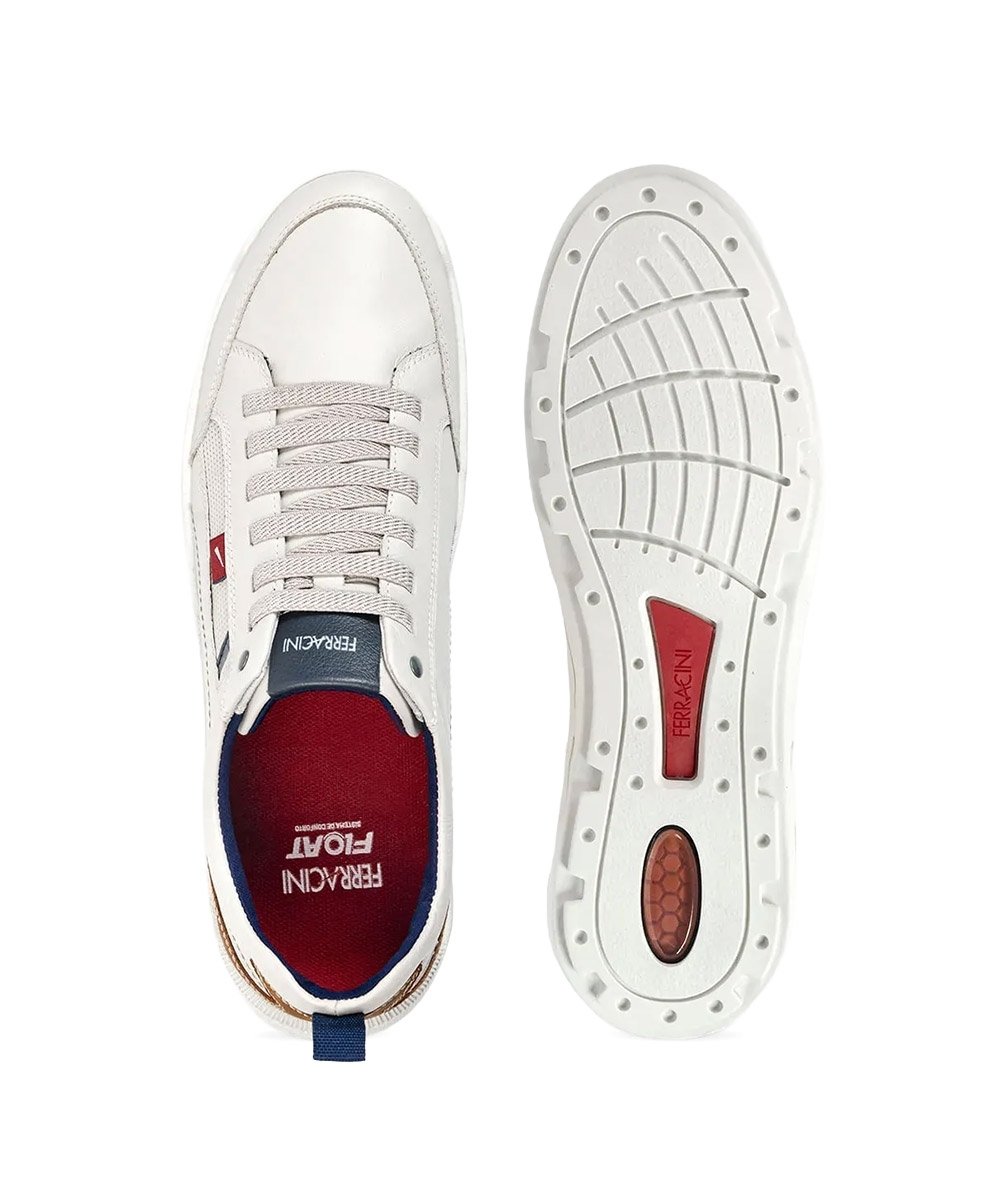 Sapatênis Ferracini Masculino Pulse Couro Neve Branco 4