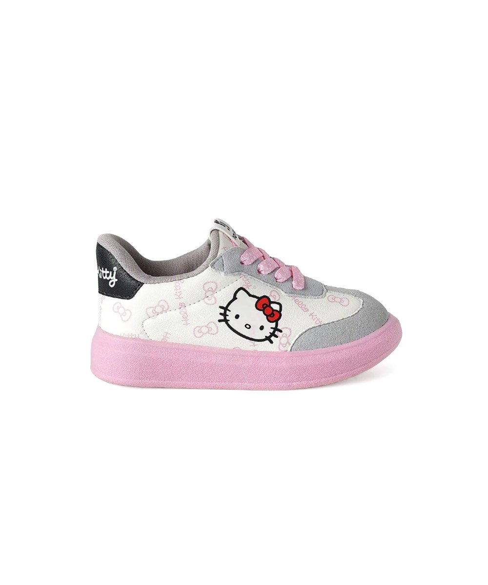 Tênis Infantil Novopé Hello Kitty Cadarços 28/32 Multicolor Branco 2