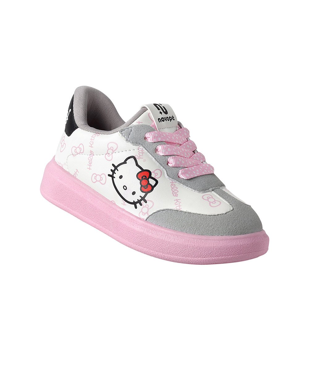 Tênis Infantil Novopé Hello Kitty Cadarços 28/32 Multicolor Branco 3