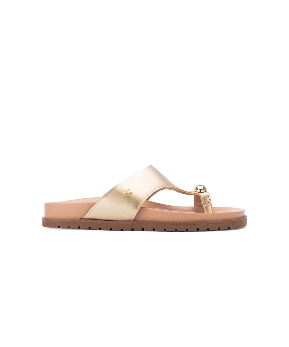 Tamanco Flatform Softli Ouro