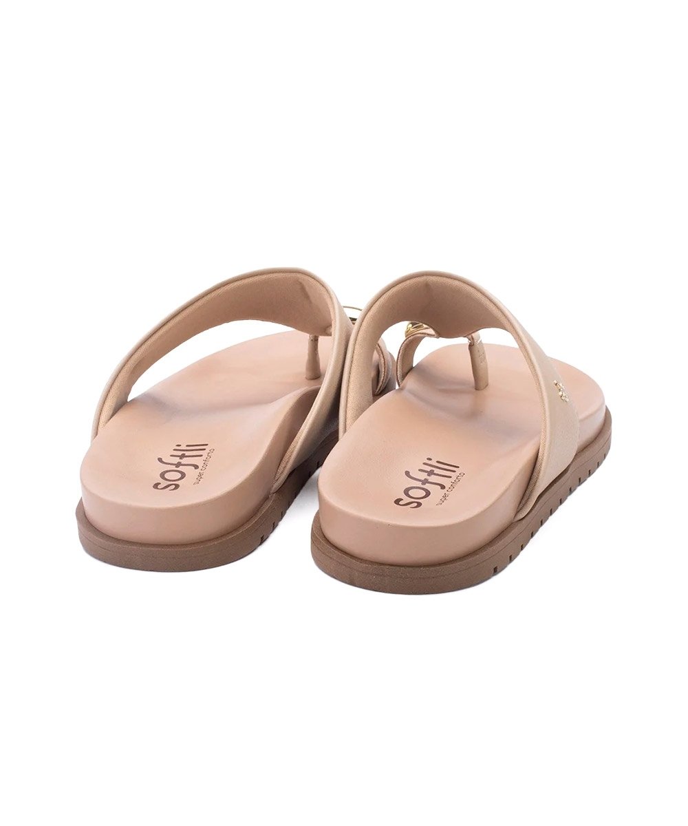 Tamanco Flatform Softli Bege Bege 5