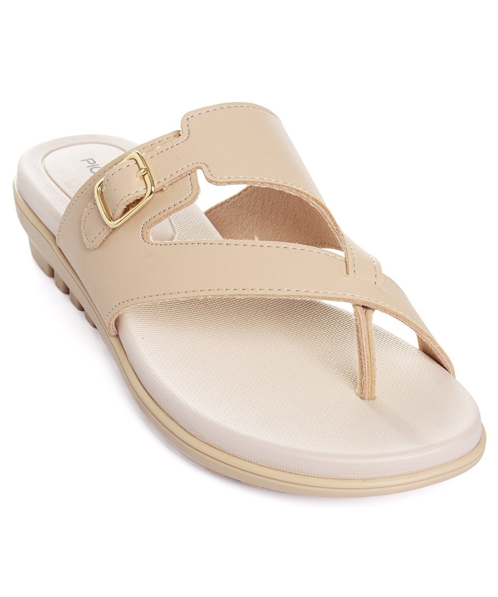 Tamanco Piccadilly Marli Anabela. Bege Bege 2