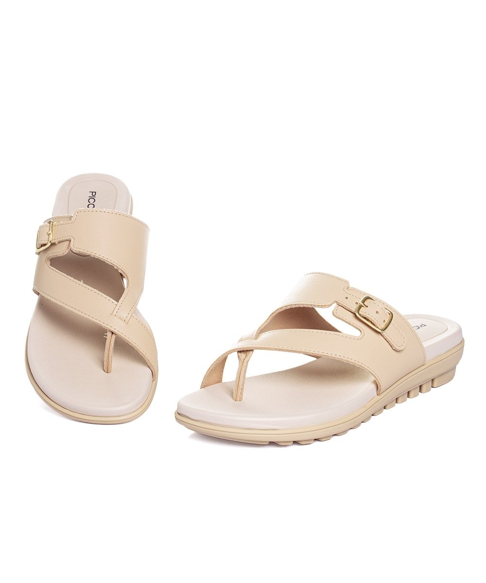 Tamanco Piccadilly Marli Anabela. Bege Bege 4