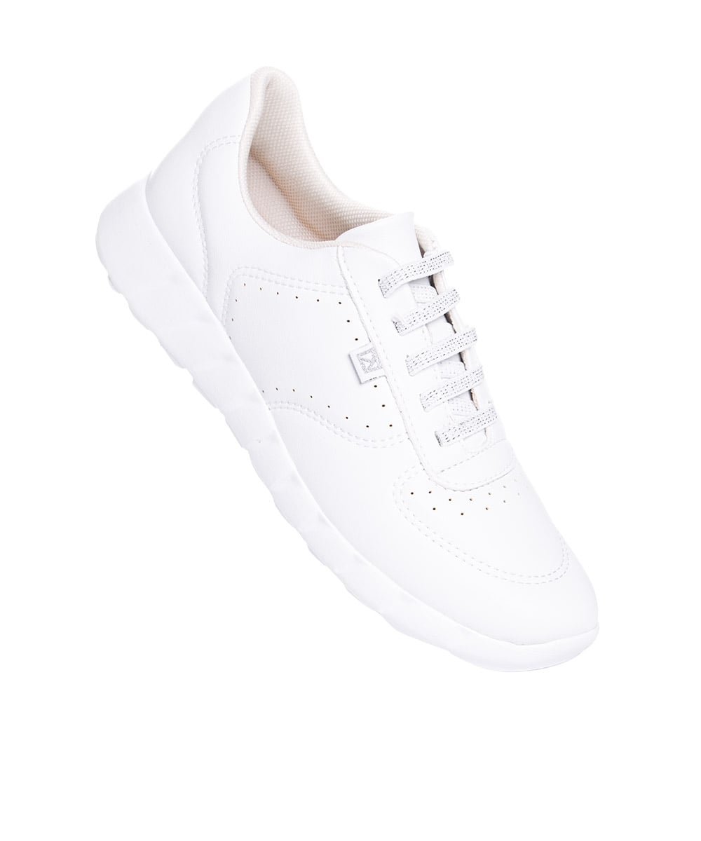 Tênis Feminino Piccadilly Fabi Calce Fácil. Branco Branco 2