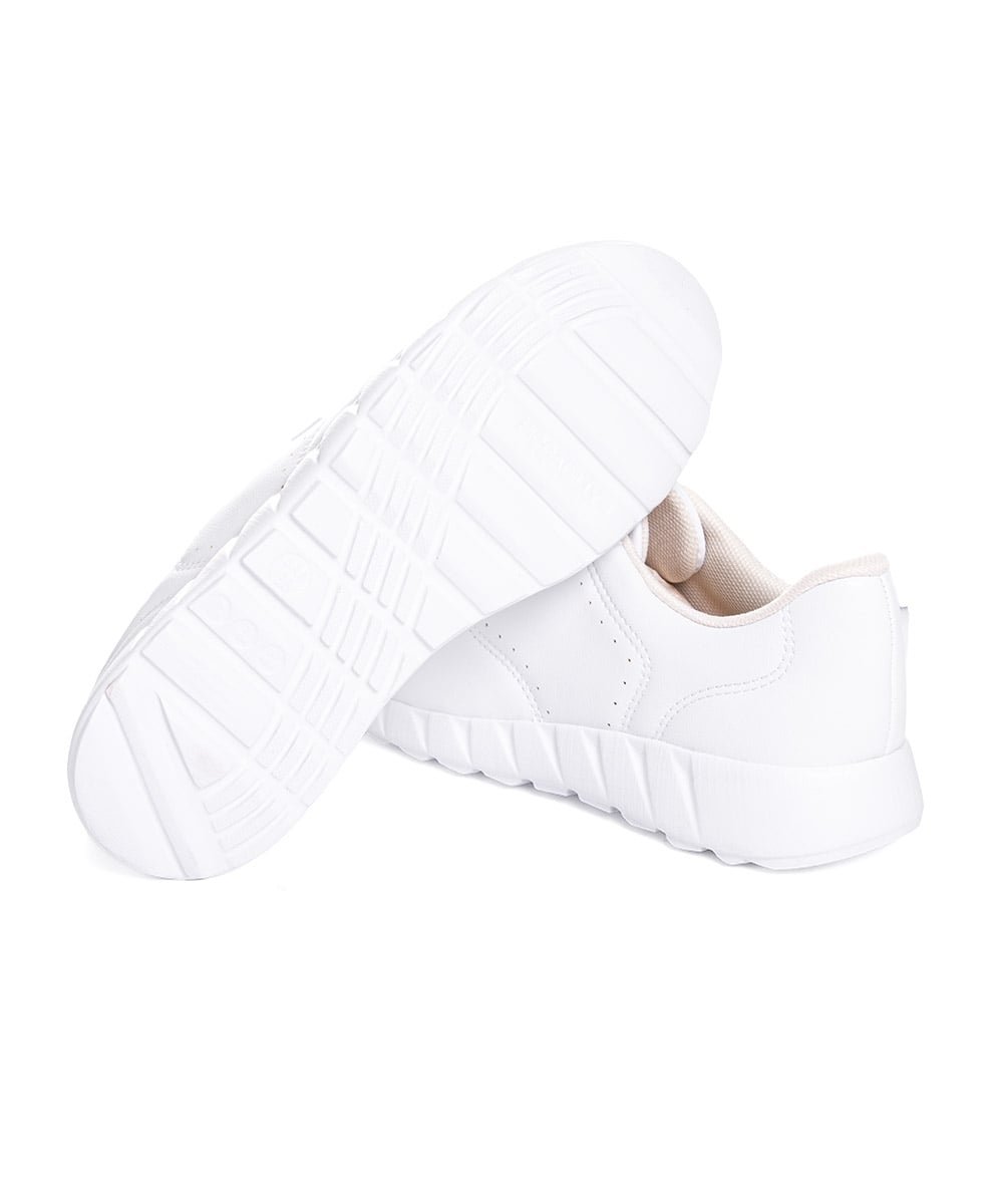 Tênis Feminino Piccadilly Fabi Calce Fácil. Branco Branco 5