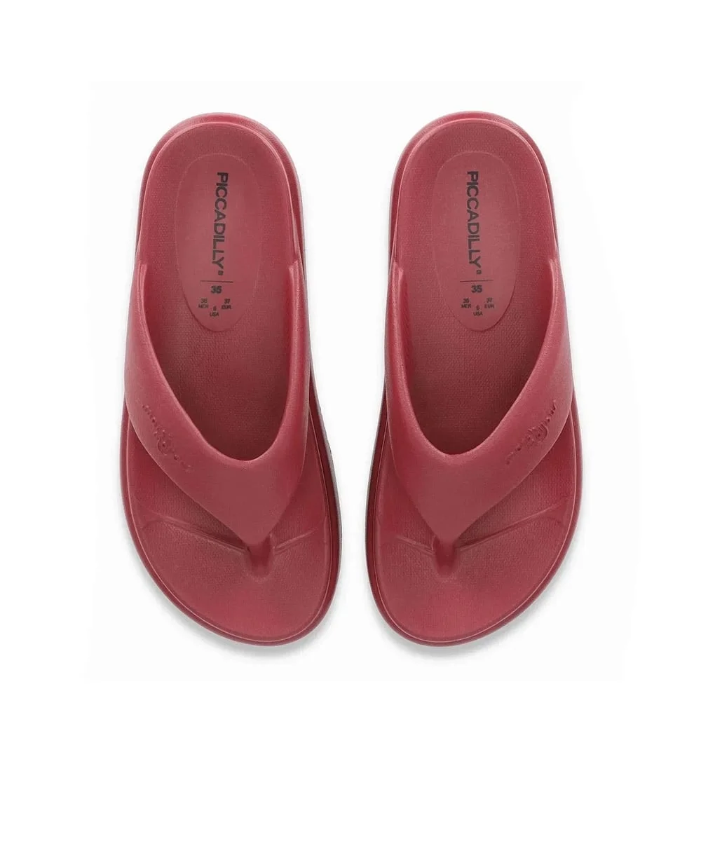 Tamanco Piccadilly Marshmallow Flatform Vinho Vinho 3