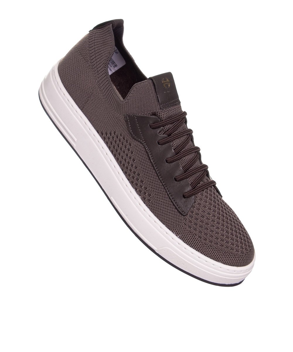 Tênis Masculino Ferriceli Knit Rover Marrom Marrom 2