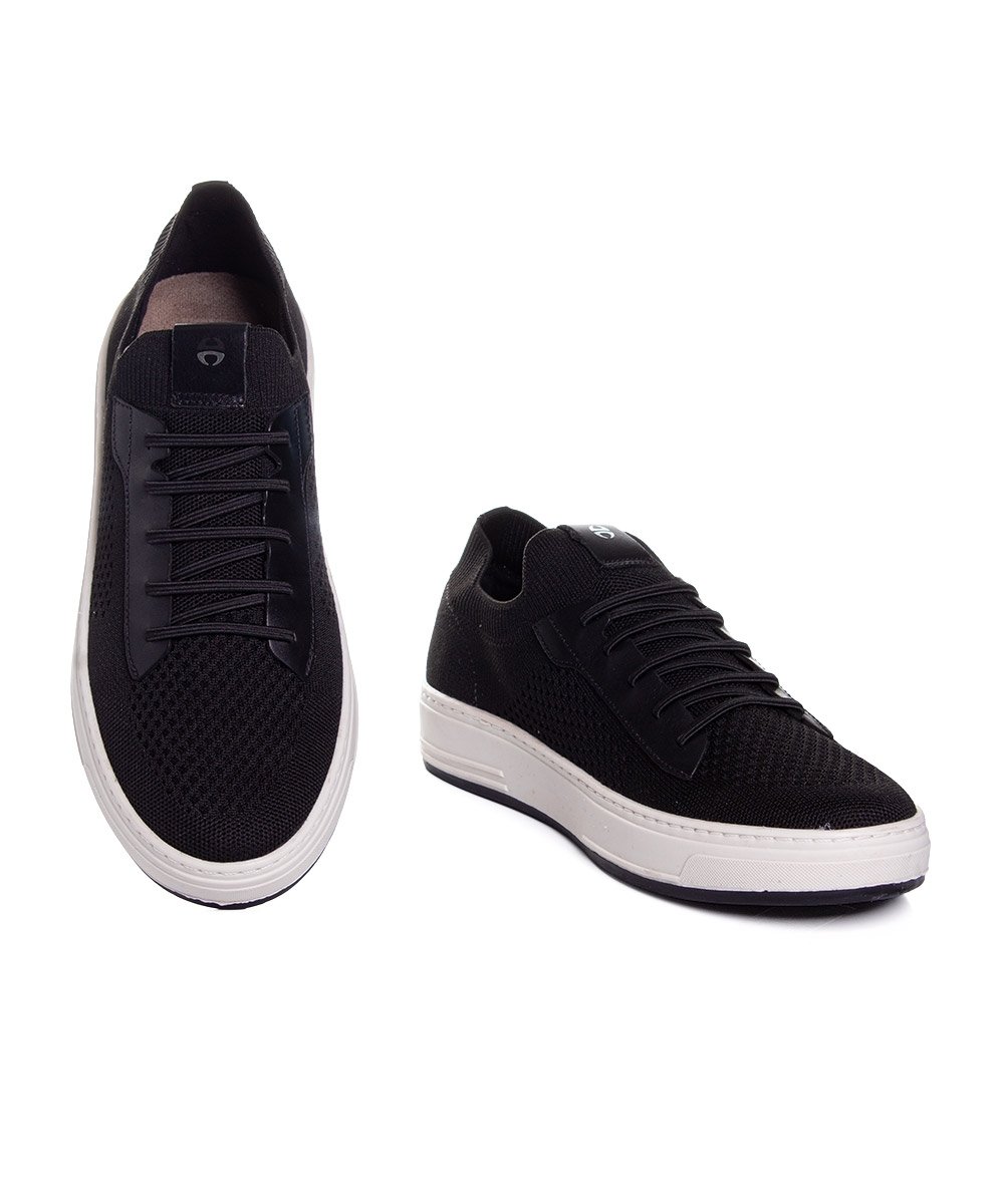 Tênis Masculino Ferriceli Knit Rover Preto Preto 4