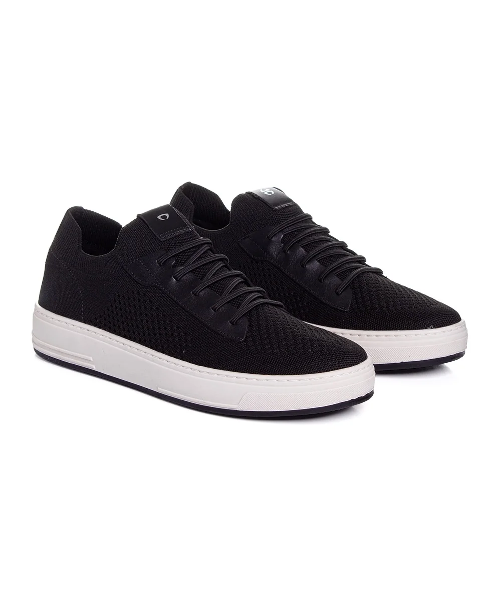 Tênis Masculino Ferriceli Knit Rover Preto Preto 3
