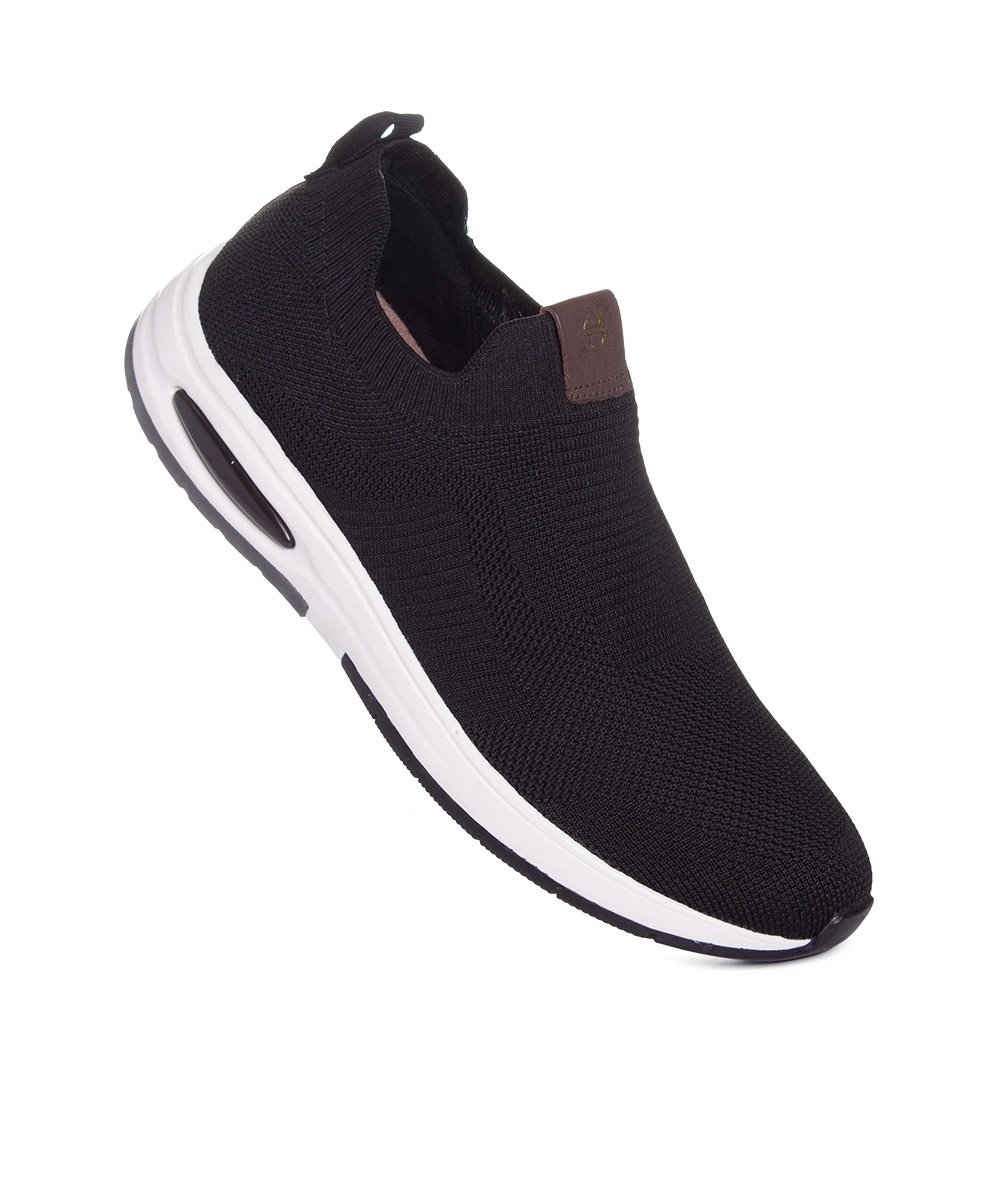 Tênis Masculino Ferriceli Knit Five Preto Preto 2